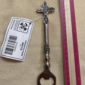 NWT Vintage Ornate Silver Bottle Opener